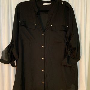 Calvin Klein black blouse